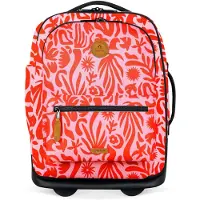 Cabaia Rucksack Soft Suitcase 2 Wheels All Over Trolley 27L Zante pink 42cm
