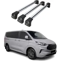 Omtec Dachträger Grundtäger für VW Transporter T7 2024-2025 75kg Aluminium Silber 3tlg