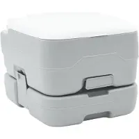 Syfax Camping-Toilette Grau und Weiß 41,5 x 36,5 x 30 cm Polyethylen