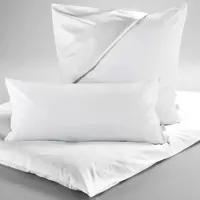 TRAUMSCHLAF Feinflanell Kissenschutzbezug 60x80 cm - weiß