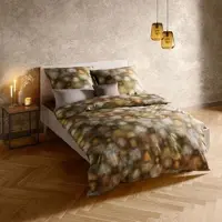 Fleuresse Mako-Satin Bettwäsche Bed Art S Heerenveen braun 155x200 cm + 80x80 cm - braun