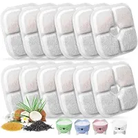 OEM Kattendrinkfilters, 12 stuks, voor PIXI 2,5 L, dreiwertig Wasserfilter für Katzenbecken, 12 Stück, für PIXI 2,5 L