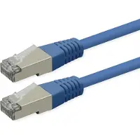 Roline Patchkabel Cat.6 (Class E), PoE, S/FTP (PiMF), blau, 15 m