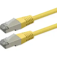 Roline Patchkabel Cat.6 (Class E), PoE, S/FTP (PiMF), gelb, 10 m