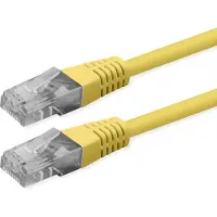 Roline Patchkabel Cat.6 (Class E), UTP, PoE, gelb, 5 m