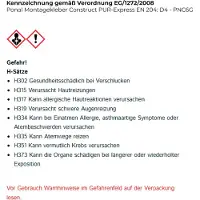 Ponal PonalConstruct PUR-Express Montagekleber 440g-Kartusche, PNC6G