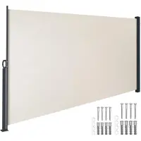 TecTake Seitenmarkise 160 x 300 cm ausziehbar, mit Aufrollmechanismus
