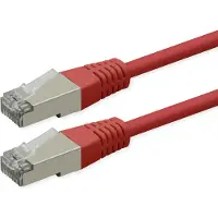 Roline Patchkabel Cat.6 (Class E), PoE, S/FTP (PiMF), rot, 5 m