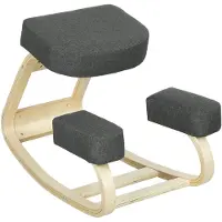 Vinsetto Kniestuhl, ergonomischer Sitzhocker, Polsterhocker, 120 kg belastbar