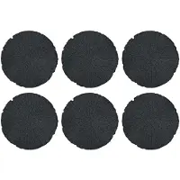 vidaXL Trittsteine 6 stk. Schwarz Ø 45 x 1,8 cm Gummi