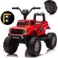Milly Mally Ford F-150 Raptor Rotes batteriebetriebenes Quad für Kinder mit Fernbedienung
