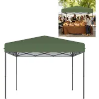 CEEDIR Pop Up Pavillon 3x3m wasserdicht, wetterfest & stabil, Faltpavillon mit UV-Schutz, höhenverstellbar 240–260 cm, Partyzelt für Garten, Camping, Hochzeit & Outdoor, Grün