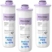 Waterdrop WD-EWFR Ersatzfilter für den wiederaufladbaren -Spender WD-ED25TW, reduziert TDS um 41%, behält wichtige Mineralien, 3er-Pack