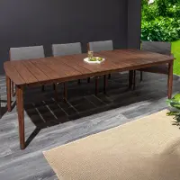 Riess Gartentisch KOPENHAGEN 220cm braun honey finish Akazie Massivholz Outdoor wetterfest 10 Personen