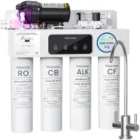 Waterdrop T4-A Alkalischer Umkehrosmoseanlage, NSF/ANSI 372 , 10-stufige Filtration, 450GPD Tankloses RO-Wasserfiltersystem