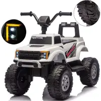 Milly Mally Ford F-150 Raptor – Elektroauto für Kinder mit Fernbedienung und LED Große Räder mit Offroad-Profil