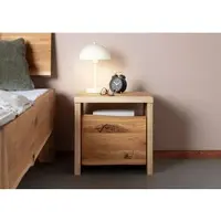 MASSIVMOEBEL24.DE Nachttisch Wildeiche 45x45x45 natur geölt PURE OAK #117