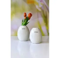 Tiziano Vase Lunetta cremeweiß Keramik 15cm