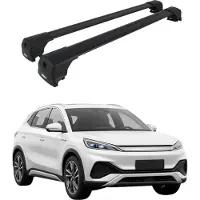 Omtec Dachträger Gepäckträger für BYD Atto 3 2022-2025 ABE Aluminium Schwarz 2tlg