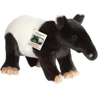 Teddy HERMANN® Teddy Hermann Kuscheltier Tapir Mama 32 cm schwarz/weiß Plüschtier