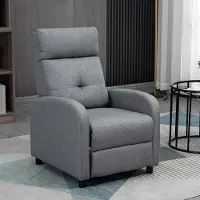 SUGIFT Ruhesessel, Leinenimitat, Grau