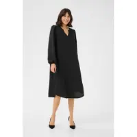 Kaffe Langarm-Bluse Regular fit Black