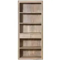 MASSIVMOEBEL24.DE Bücherregal Mango 88x40x205 weiß lackiert TORONTO #318