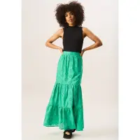 Gini London Langer Rock mit bestickter Spitze