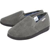 Dunlop Herren Hausschuhe mit Karomuster und Memory Foam