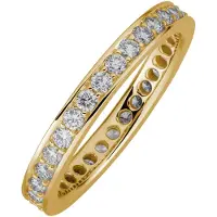 Lyomi Ring 585/- Gelbgold Memoire synth. Diam.0,90ct.