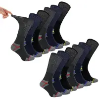 Dr.Socks Multipack Herren Diabetiker Arbeitssocken | Nicht elastische atmungsaktive Diabetiker Socken