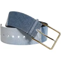 Dolce&Gabbana Zwei-Ton Blau Denim Goldmetall Schnalle Gürtel