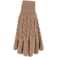 Heat Holder Damen Kabelstrick 2.3 Tog Fleecegefütterte Thermo-Winterhandschuhe