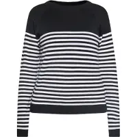 Dreimaster Pullover Frauen schwarz weiss