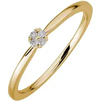 Lyomi Ring 585/- Gelbgold 4 synth. Diam. 0,045ct.