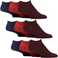 IOMI 9er-Pack Herren Diabetiker Trainingssocken | Nicht elastische, extra breite Knöchelsocken