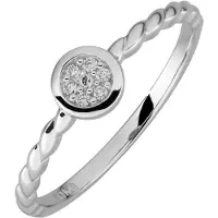 Lyomi Ring 585/- Weißgold 7 synth. Diam. 0,05ct.
