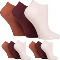Gentle Grip 9 Paar Damen Diabetikersocken | Knöchelsocken für geschwollene Füße