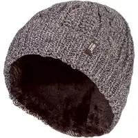 Heat Holder Damen Kabel-Umdrehung Warm Thermal Beanie Mütze