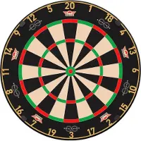 Bull's Dartboard Advantage 8 mit ultradünnem Drahtsystem, gehärtetem Bullseye, NDB-zugelassen