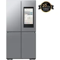 Samsung RF65DG9H0ESREF, French Door, Edelstahl, Freistehend, French door, Edelstahl, Berührung, LED, An Tür