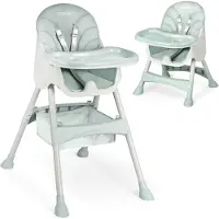 Ricokids 700001 Kinderhochstuhl Milo mit Tisch, grün