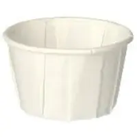 Papstar 5000 Dressingbecher, Papier "pure" rund 35 ml Ø 4 cm · 3,1 cm weiss