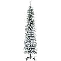 HOMCOM Künstlicher Weihnachtsbaum, 180 cm Christbaum mit 395 Spitzen