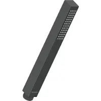 Duravit Stabbrause eckig, MinusFlow schwarz matt schwarz matt