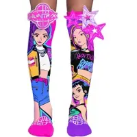 MADMIA - KPop Demon Hunter Trio Socken mit 3D-Applikationen, Alter: 6-99 Jahre