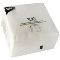 Papstar Servietten 1-lagig, 33x33 cm, weiß, ideal für Feste | Packung (1200 Stück)