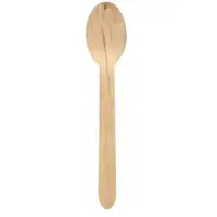 Papstar Holzlöffel "pure" 16 cm, umweltfreundlich und stabil | Folie (250 Stück)