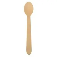 Papstar Kaffeelöffel aus Holz "pure", 11 cm, umweltfreundlich | Beutel (25 Stück)