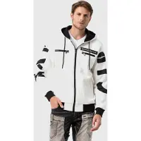 Cipo & Baxx Strickjacke "Sweatjacken" 1 mit Ärmel- und Rückenprint